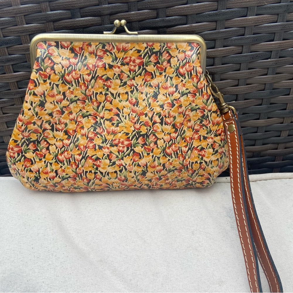 Floral Patterned Clutch Bag